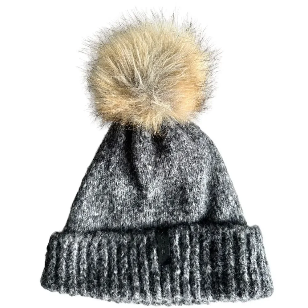 Bula Wool-blend Beanie with Pompom, OS - Picture 1 of 7